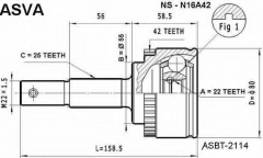 ASVA NS-N16A42 ШРУС