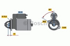 BOSCH 0 986 016 581 Стартер