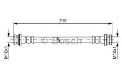 BOSCH 1 987 481 628 Тормозной шланг