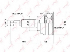 LYNXauto CO-3704 ШРУС