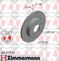 ZIMMERMANN 200.2517.20 Тормозной диск