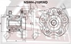 ASVA NSWH-J10RWD Ступица колеса