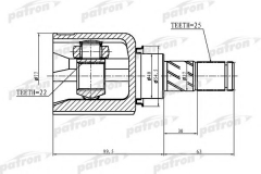 PATRON PCV1405 ШРУС