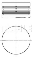 MAHLE ORIGINAL 022 04 04 Поршень