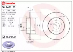 BREMBO 08.9461.20 Тормозной диск