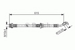 BOSCH 1 987 476 362 Тормозной шланг