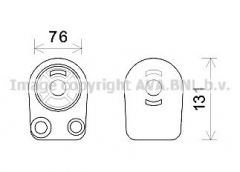 AVA QUALITY COOLING RT3607 Масляный радиатор двигателя