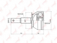 LYNXauto CO-3674 ШРУС