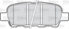 VALEO 598672 Тормозные колодки 