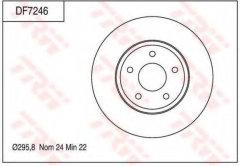 TRW DF7246 Тормозной диск