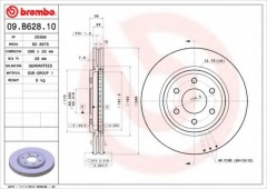 BREMBO 09.B628.10 Тормозной диск