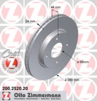 ZIMMERMANN 200.2520.20 Тормозной диск