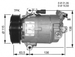 NRF 32472G Компрессор кондиционера