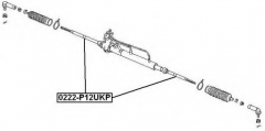 ASVA 0222-P12UKP Рулевая тяга