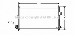 AVA QUALITY COOLING DN5263 Конденсатор кондиционера