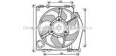 AVA QUALITY COOLING RT7542 Вентилятор радиатора