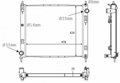 NRF 58231 Радиатор, охлаждение двигателя