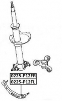 ASVA 0225-P12FR Рычаг подвески