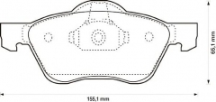 JURID 572431J Тормозные колодки 