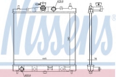 NISSENS 68728 Радиатор охлаждения