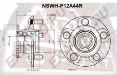 ASVA NSWH-P12A44R Ступица колеса