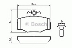 BOSCH 0 986 460 993 Тормозные колодки 