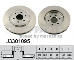 NIPPARTS J3301095 Тормозной диск