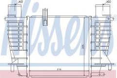 NISSENS 96645 Интеркулер