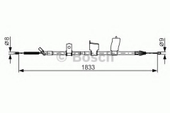 BOSCH 1 987 482 340 Трос ручника