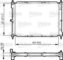 VALEO 734437 Радиатор охлаждения