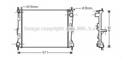 AVA QUALITY COOLING DN2235 Радиатор охлаждения