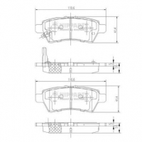 NIPPARTS J3611050 Тормозные колодки 