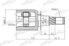 PATRON PCV1410 ШРУС