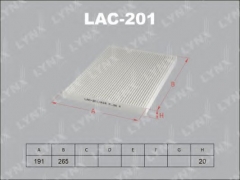 LYNXauto LAC-201 Фильтр салона