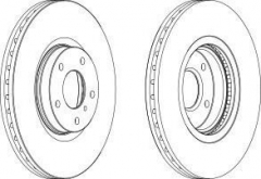 FERODO DDF1505-1 Тормозной диск