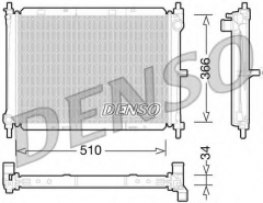 DENSO DRM46038 Радиатор охлаждения