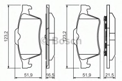 BOSCH 0 986 494 032 Тормозные колодки 