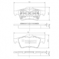 NIPPARTS J3611045 Тормозные колодки 