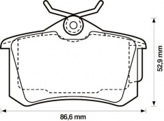 JURID 573005J Тормозные колодки 