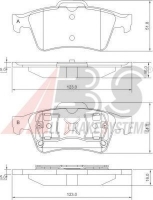 A.B.S. 37216 Тормозные колодки 