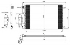 NRF 35973 Конденсатор кондиционера