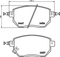 PAGID T1425 Тормозные колодки 