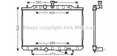 AVA QUALITY COOLING DN2292 Радиатор охлаждения