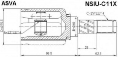 ASVA NSIU-C11X ШРУС