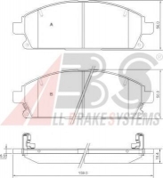 A.B.S. 37081 Тормозные колодки 