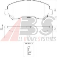 A.B.S. 37625 Тормозные колодки 