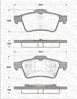 MAGNETI MARELLI 363702161273 Тормозные колодки 