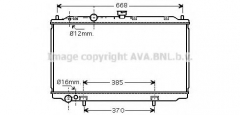 AVA QUALITY COOLING DN2237 Радиатор охлаждения