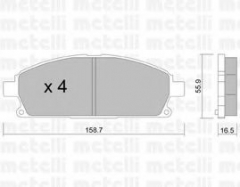 METELLI 22-0406-0 Тормозные колодки 