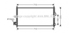 AVA QUALITY COOLING DN5270 Конденсатор кондиционера